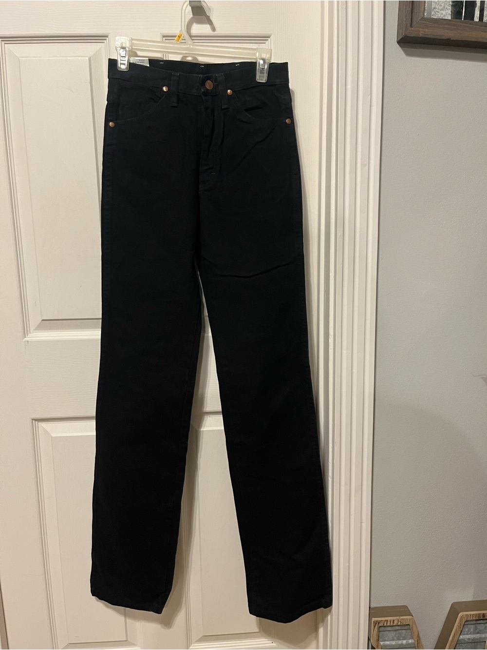 Wrangler Men's Black Straight Jeans